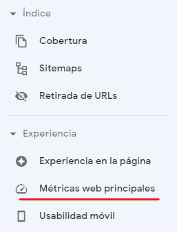 gsc core web vitals